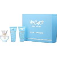 Perfume Feminino Gianni Versace Dylan Turquoise Edt Spray 50 Ml & Gel De Banho - 1