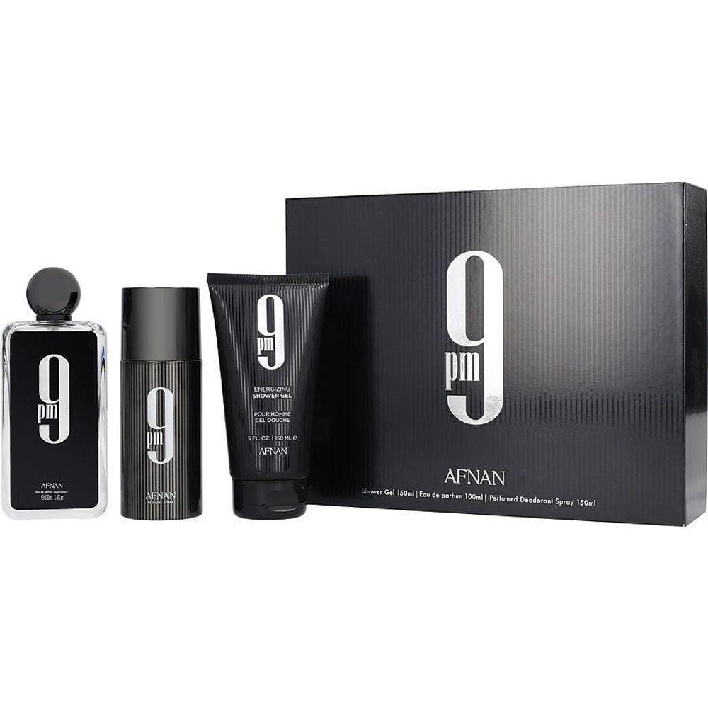 Perfume Masculino Afnan Perfumes 9 Pm Edp Spray 100 Ml&gel Banho 150 Desodorante - 1