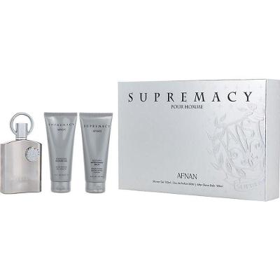 Perfume Masculino Afnan Perfumes Supremacy Silver Edp Spray 100 Ml&pós-barba Balm Gel Banho