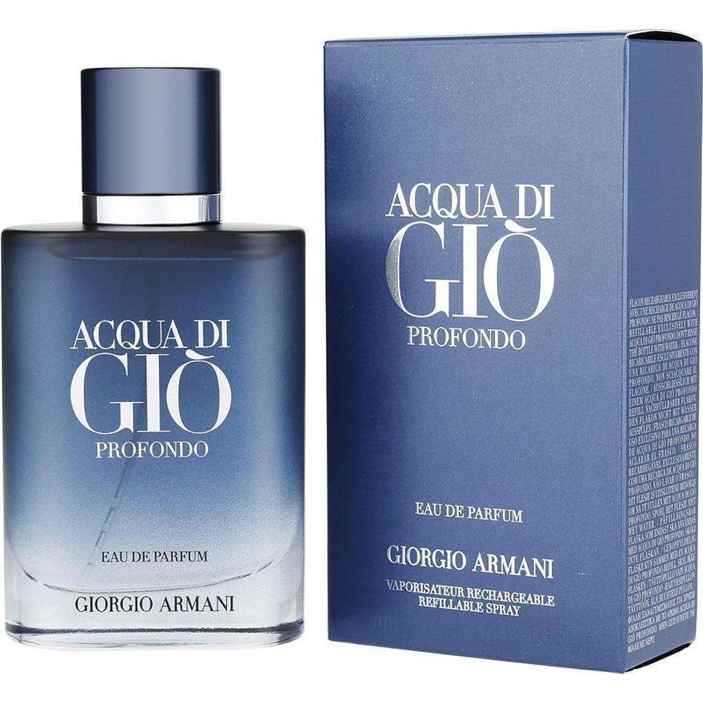 Perfume Masculino Giorgio Armani Acqua Di Gio Profondo Edp Spray Refilável 50 Ml - 1