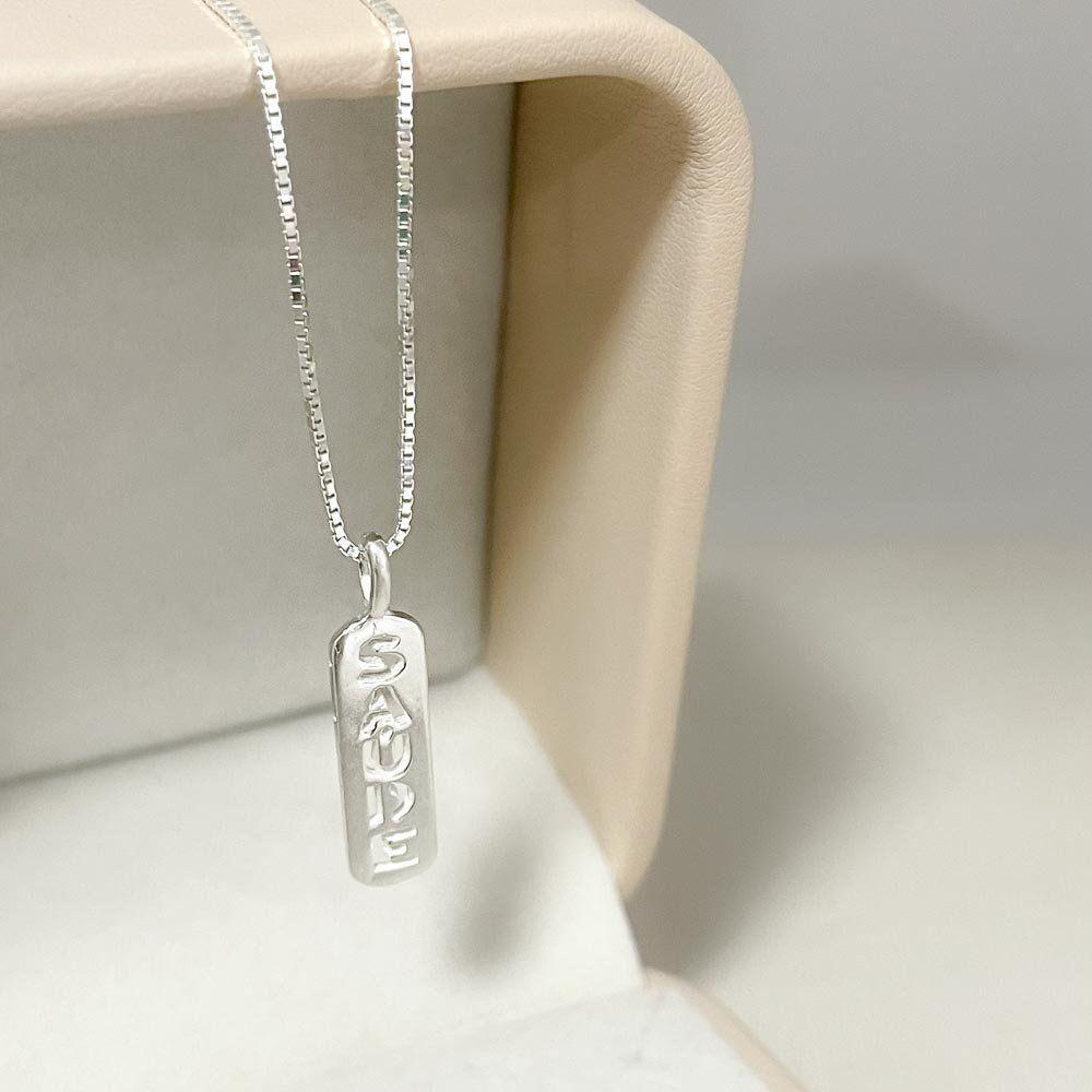 Colar Com Pingente Saúde Prata 925 - 2