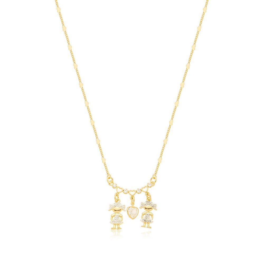 Colar Filhos Amados Banhado A Ouro 18k - 1