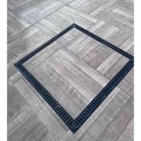 Tampão 80x80 Rebaixada Com Grelha Piscinas Tampa Casa Máquinas Piscina Preto - 3