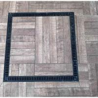 Tampão 80x80 Rebaixada Com Grelha Piscinas Tampa Casa Máquinas Piscina Preto - 6