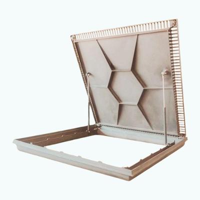 Tampa Para Casa Máquinas Piscina 1,00x1,00m Com Grelha Nossa Kasa Bege Escuro