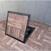 Tampa Para Casa Máquinas Piscina 1,00x1,00m Com Grelha Nossa Kasa Preto - 6