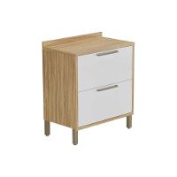 Gabinete De Cozinha Modulado Balcão Syrah 1 Porta E 1 Gaveta Com Tampo 80cm Amendoa-branco - Ronipa - 1