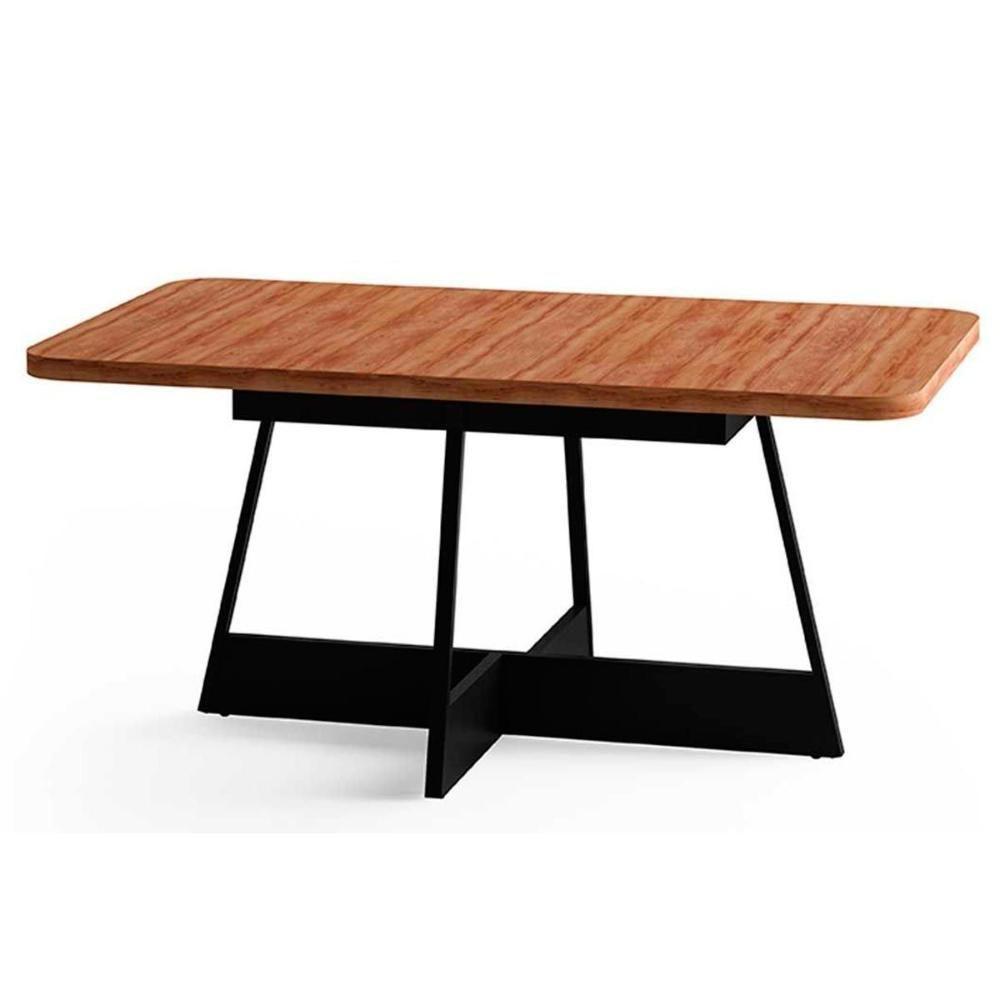 Sala De Jantar Completa átria 1592 Aço C- Tampo Madeirado 160x90cm E 6 Cadeiras Duo Preto-nogal - Preto-grafite - Preto - Carraro - 7