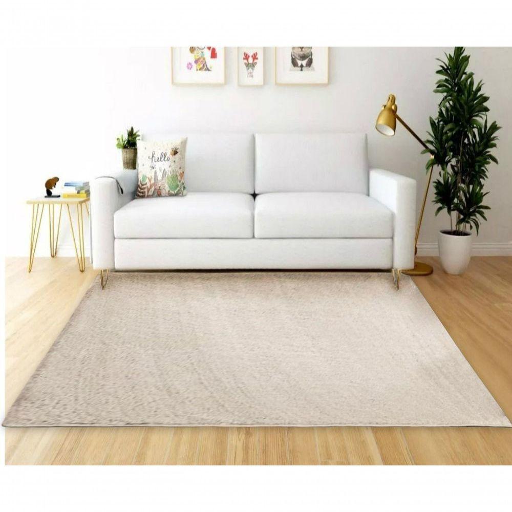 Tapete Sala Quarto 1,50x2,00m Pelagem Super Macia Perola - 1