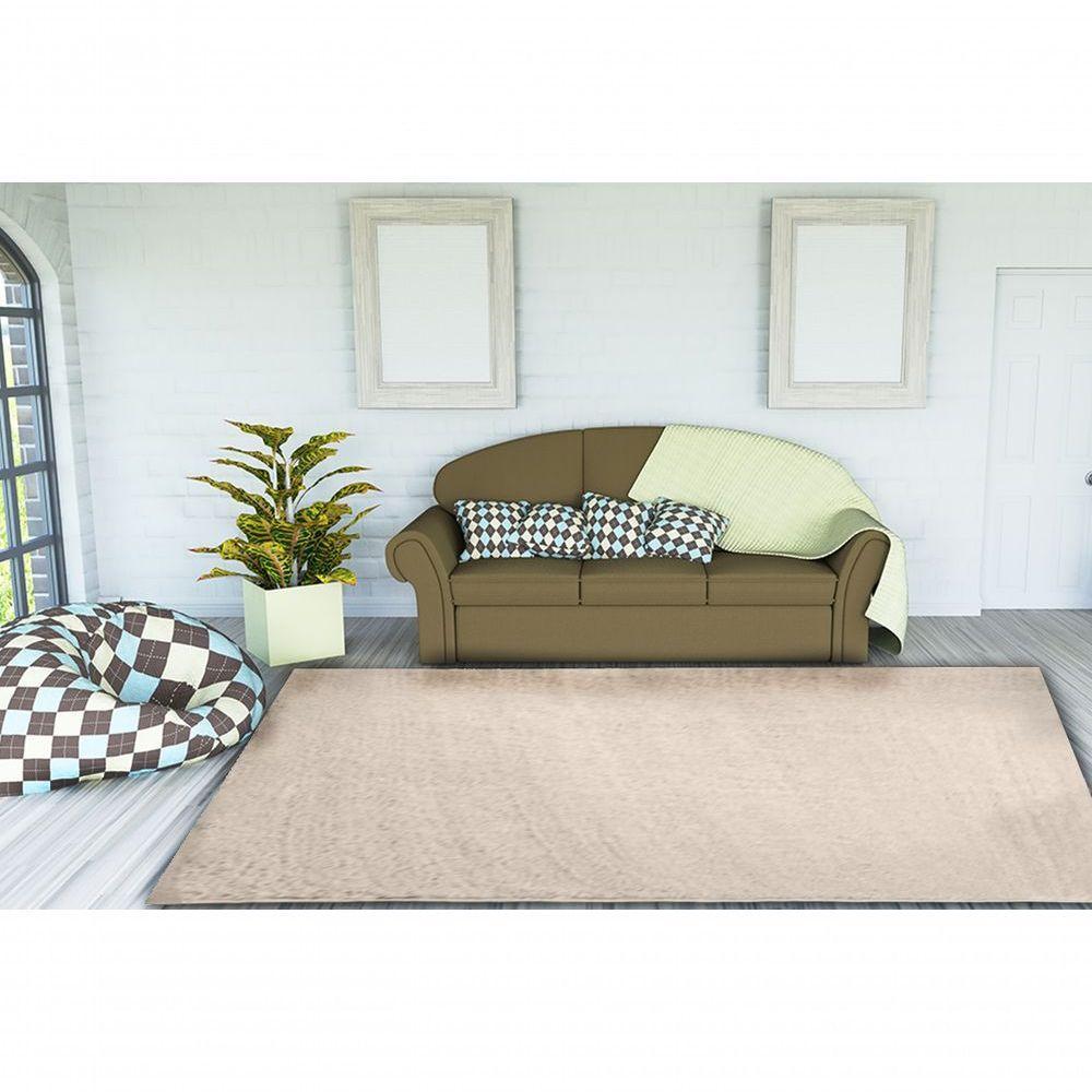 Tapete Sala Quarto 2,00x3,50 Grande Pelo Super Macio Perola - 5