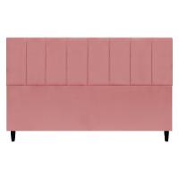 Cabeceira Para Cama Box King Size 195 Cm Classic Suede Rosê Suede - 1