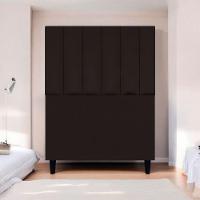 Cabeceira Para Cama De Solteiro 90 Cm Suede Marrom Suede - 2