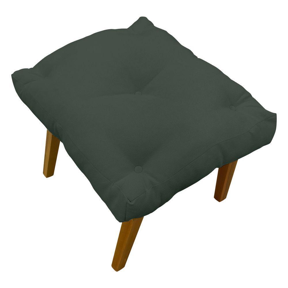 Puff Marty Decorativo Retangular Linho Verde - 7