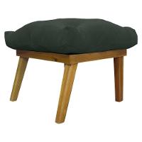 Puff Marty Decorativo Retangular Linho Verde - 3