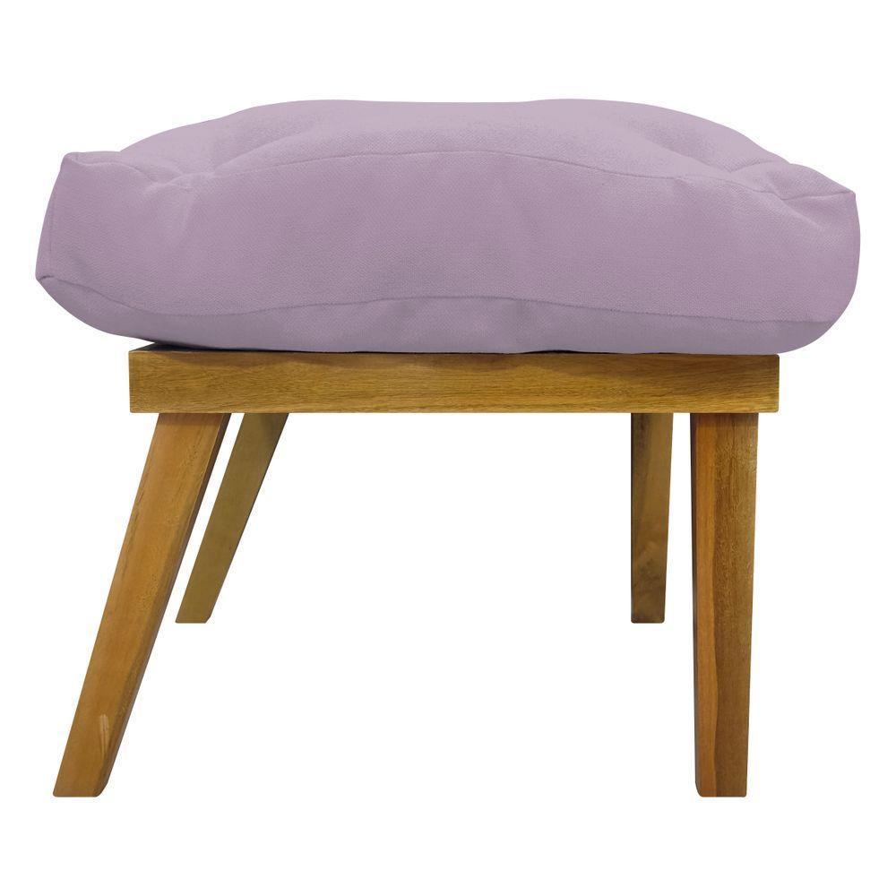 Kit 2 Puffs Decorativos Marty Retangular Linho Rosê - 5