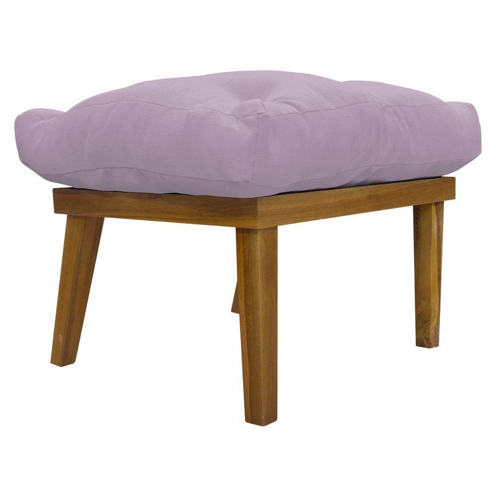 Kit 2 Puffs Decorativos Marty Retangular Linho Rosê - 6