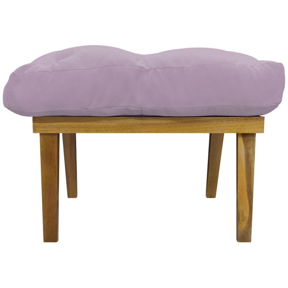 Kit 2 Puffs Decorativos Marty Retangular Linho Rosê - 7