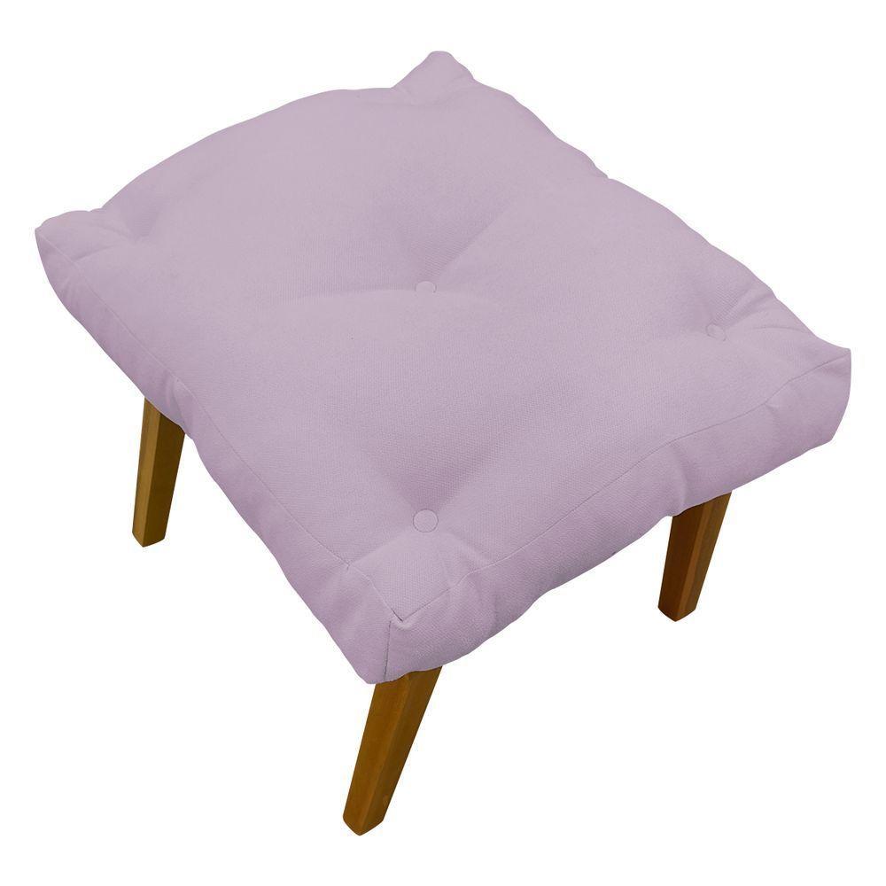 Kit 2 Puffs Decorativos Marty Retangular Linho Rosê - 8