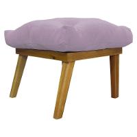 Kit 2 Puffs Decorativos Marty Retangular Linho Rosê