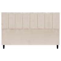 Cabeceira Para Cama Box King Size 195 Cm Classic Suede Bege Suede - 1