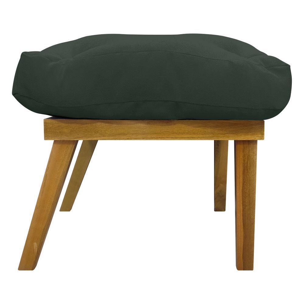 Kit 2 Puff Decorativo Retangular Para Sala Quarto Penteadeira Marty Linho Verde - 5