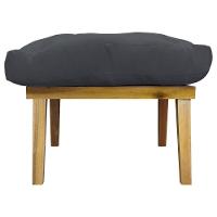 Kit 2 Puffs Decorativos Marty Retangular Linho Cinza - 3