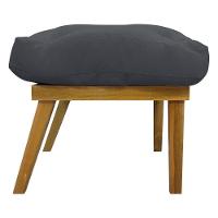 Kit 2 Puffs Decorativos Marty Retangular Linho Cinza - 5