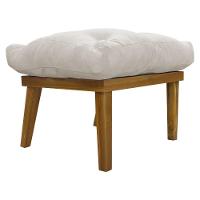 Kit 2 Puffs Decorativos Marty Retangular Linho Bege - 6