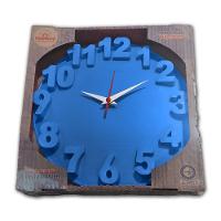 Relógio De Parede Redondo Alto Relevo 3d 30cm Delta Phr001 Azul - 4