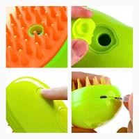 Escova Autolimpante 3 Em 1 Para Pets A Vapor Com Spray - 1