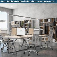 Cadeira Escritório Nr-17 Everest Diretor C- Braços Fratini Encosto Tela Mesh Preta Base Rodízio - 8