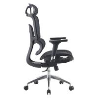 Cadeira Escritório Nr-17 Tribeca Presidente C- Braços Fratini Encosto Tela Mesh Preta Base Rodízio - 3