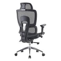 Cadeira Escritório Nr-17 Tribeca Presidente C- Braços Fratini Encosto Tela Mesh Preta Base Rodízio