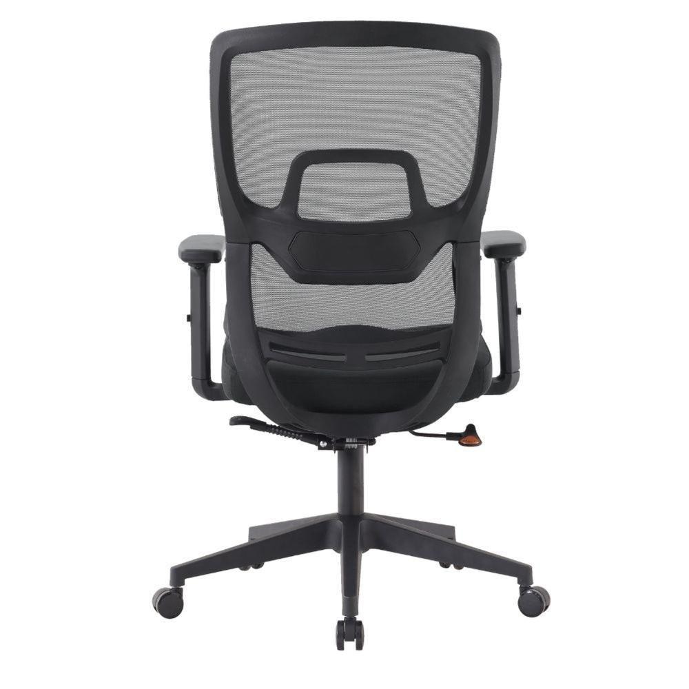 Cadeira Escritório Nr-17 Chelsea Diretor Com Braços Fratini Encosto Tela Mesh Preta Base Rodízio - 4