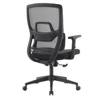 Cadeira Escritório Nr-17 Chelsea Diretor Com Braços Fratini Encosto Tela Mesh Preta Base Rodízio - 5