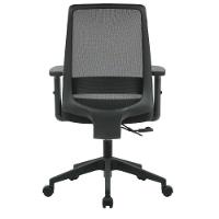 Cadeira Escritório Nr-17 Columbus Diretor C- Braços Fratini Encosto Tela Mesh Preta Base Rodízio - 3