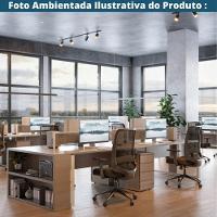 Cadeira Escritório Nr-17 Columbus Diretor C- Braços Fratini Encosto Tela Mesh Preta Base Rodízio - 6