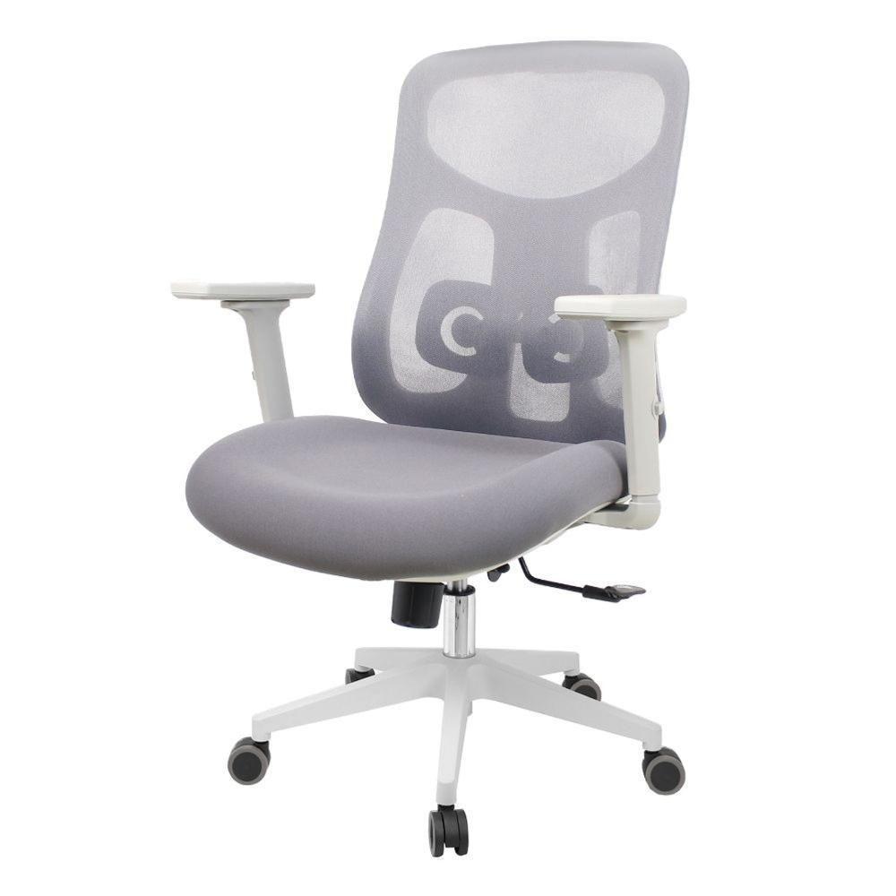 Cadeira Escritório Nr-17 Everest Diretor C- Braços Fratini Encosto Tela Mesh Gelo-cinza Base Rodízio - 1