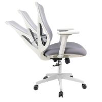 Cadeira Escritório Nr-17 Everest Diretor C- Braços Fratini Encosto Tela Mesh Gelo-cinza Base Rodízio - 5