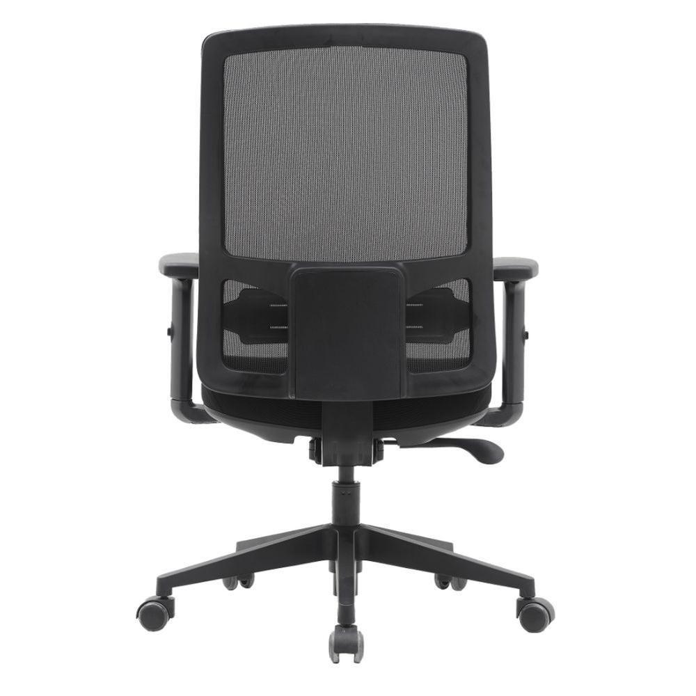 Cadeira Escritório Giratória Nr-17 Wall Street Diretor Fratini Tela Mesh Preto Base Rodízio Nylon - 4