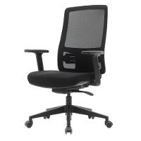 Cadeira Escritório Giratória Nr-17 Wall Street Diretor Fratini Tela Mesh Preto Base Rodízio Nylon - 1