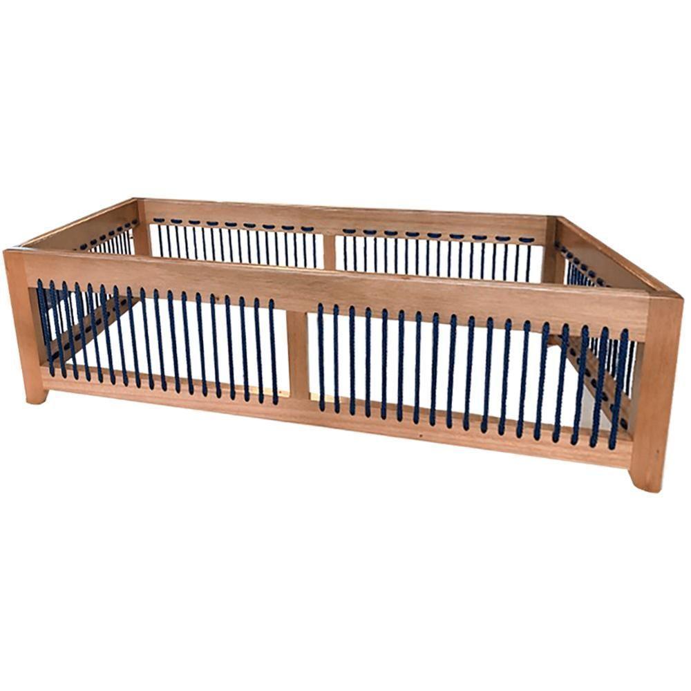 Mesa De Centro Saibi Ozki 150 Cm Madeira Eucalipto Cedro Corda Plana Azul - 1