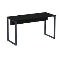 Mesa Escritório P25 Tub Pandin 120 Cm (larg) Tampo Mdp Preto Pé Aço Tubular Azul Del Rey - 1