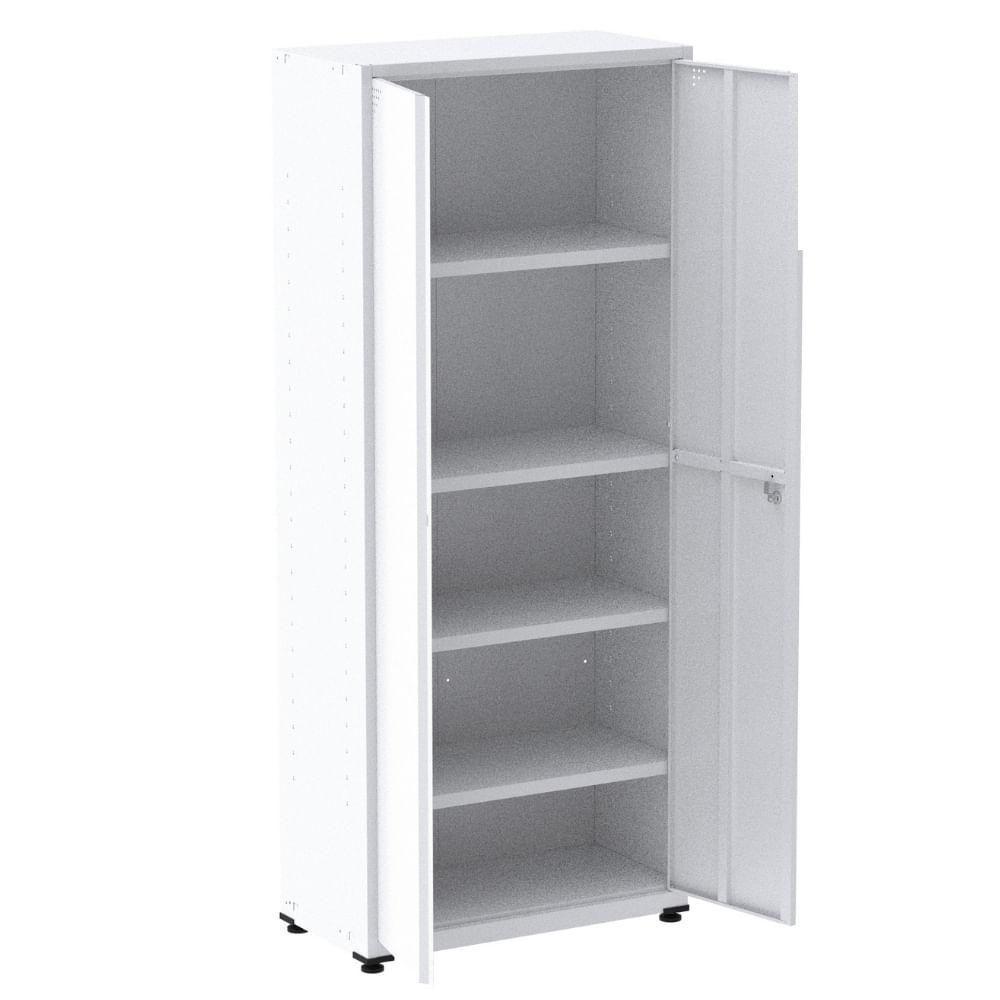 Armário Alto 2 Portas Pandin 90 Cm (largura) Inmetro Estrutura E Portas Aço Branco C- Chave - 8