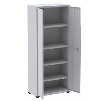 Armário Alto 2 Portas Pandin 90 Cm (largura) Inmetro Estrutura E Portas Aço Cinza C- Chave - 2