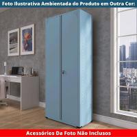 Armário Alto 2 Portas Pandin 90 Cm (largura) Inmetro Estrutura E Portas Aço Vermelho C- Chave - 8