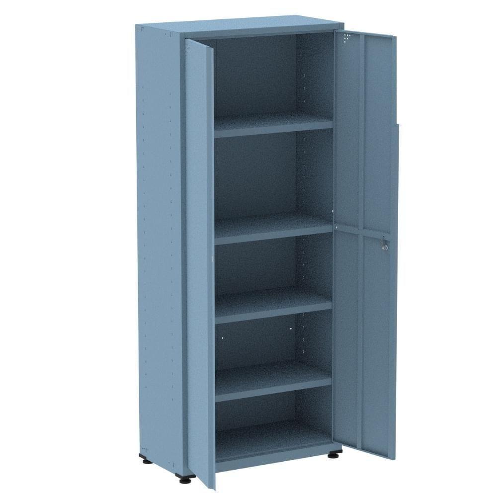 Armário Alto 2 Portas Pandin 90 Cm (largura) Inmetro Estrutura E Portas Aço Azul Dali C- Chave - 2