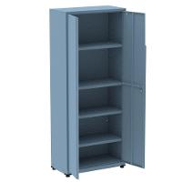 Armário Alto 2 Portas Pandin 90 Cm (largura) Inmetro Estrutura E Portas Aço Azul Dali C- Chave - 2