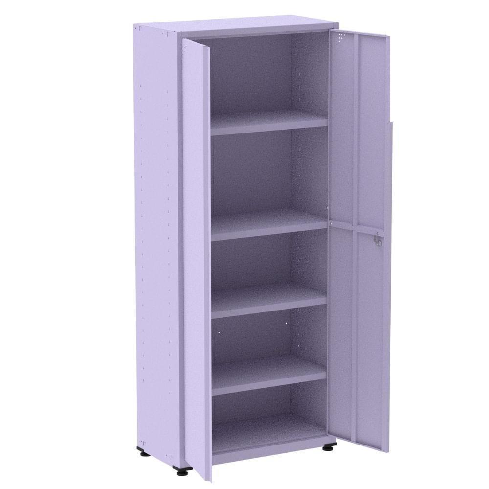 Armário Alto 2 Portas Pandin 90 Cm (largura) Inmetro Estrutura E Portas Aço Lilás C- Chave - 7