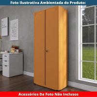 Armário Alto 2 Portas Pandin 80 Cm (largura) Inmetro Estrutura E Portas Aço Laranja C- Chave - 6